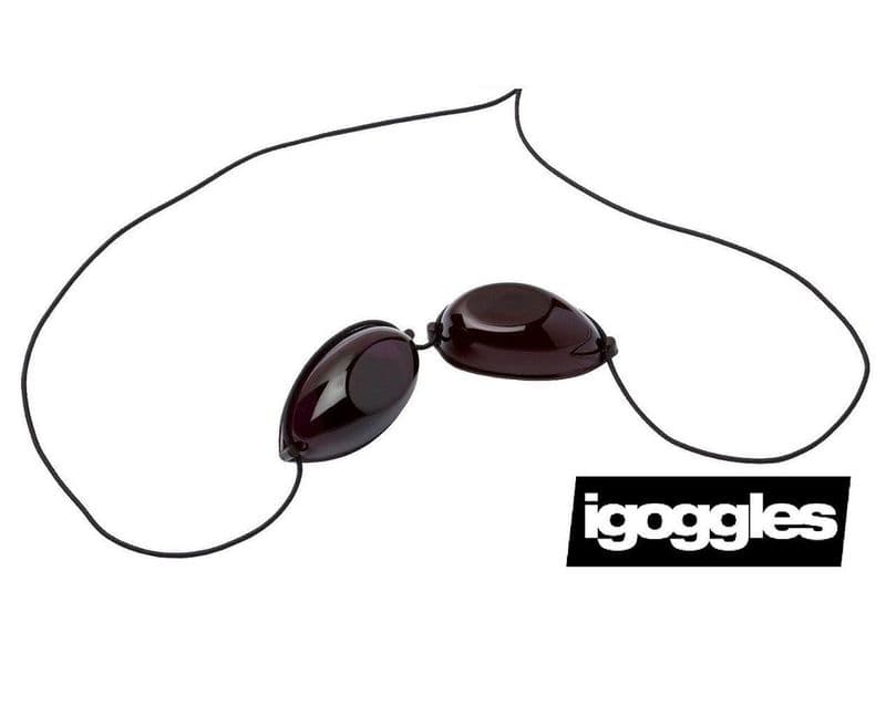iGOGGLES / ELASTIC SUNBED GOGGLES / EYE PROTECTION GOGGLES FOR TANNING