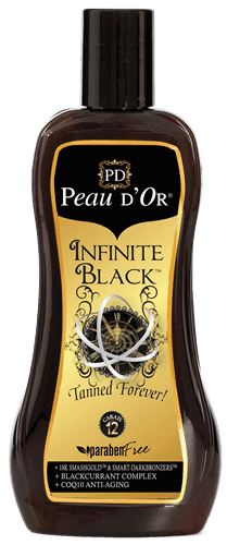 PEAU D'OR INFINITE BLACK  / BOTTLE OR SACHET / SUNBED TANNING LOTION