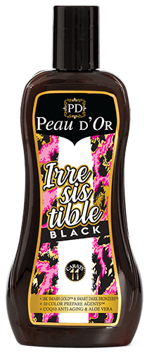 PEAU D'OR IRRESISTIBLE BLACK  / BOTTLE OR SACHET / SUNBED TANNING LOTION