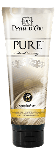 PEAU D'OR PURE  / BOTTLE OR SACHET / SUNBED TANNING LOTION