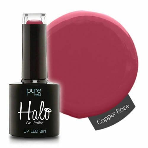 PURE NAILS - HALO GEL POLISH - COPPER ROSE - 8ML - LATEST COLLECTION