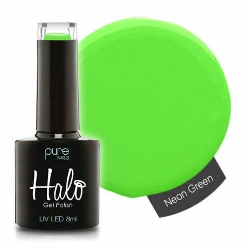 PURE NAILS - HALO GEL POLISH - NEON GREEN - 8ML - LATEST COLLECTION