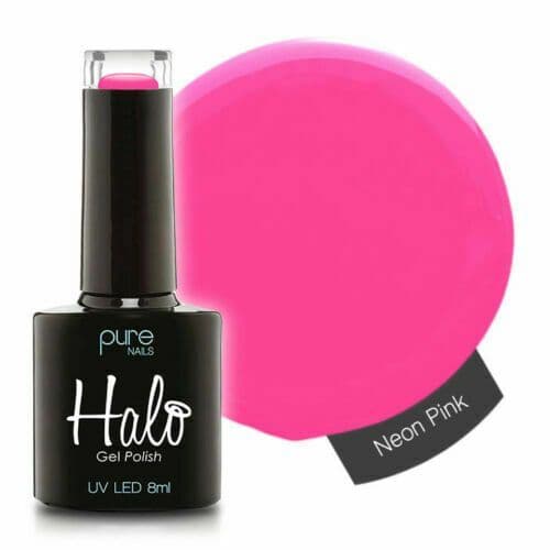 PURE NAILS - HALO GEL POLISH - NEON PINK - 8ML - LATEST COLLECTION