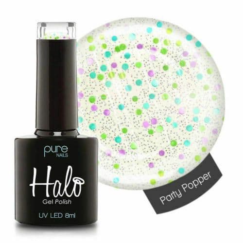 PURE NAILS - HALO GEL POLISH - PARTY POPPER - 8ML - LATEST COLLECTION
