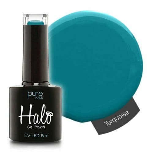 PURE NAILS - HALO GEL POLISH - TURQUOISE - 8ML - LATEST COLLECTION