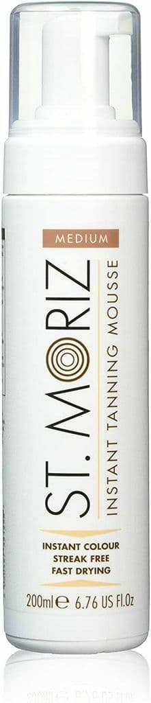 St Moriz Medium Instant Colour Self Tanning Mousse - 200 ml - Streak Free - fast Drying