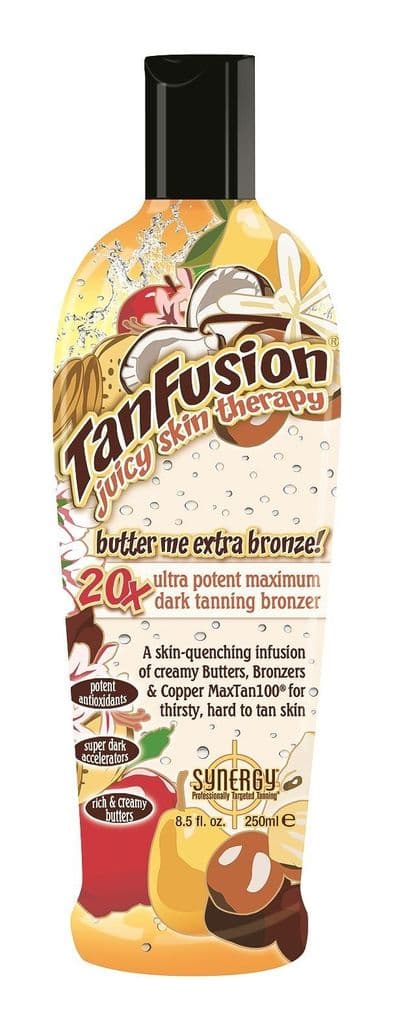 SYNERGY TANFUSION BUTTER ME EXTRA  BOTTLE SUNBED TANNING LOTION